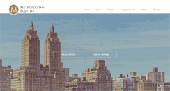 Desktop Screenshot of metropolitanequities.com